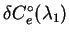 $\delta C^\circ_e(\lambda_1)$