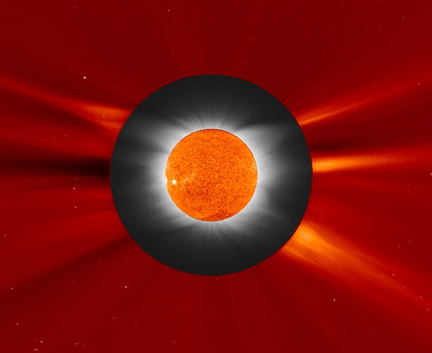 Solar Eclipse and SOHO
