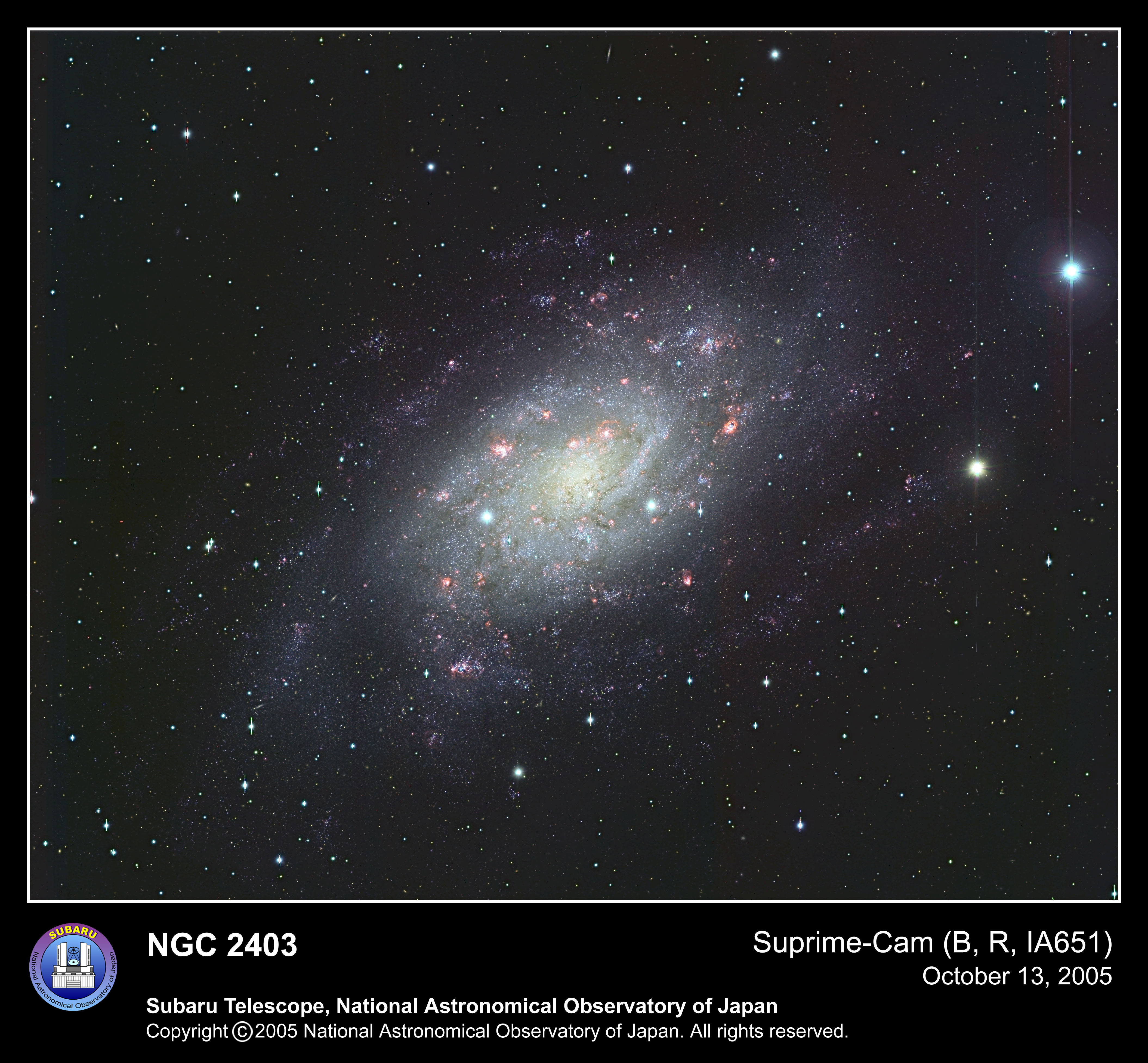 Spiral'naya galaktika NGC 2403 v teleskop Subaru