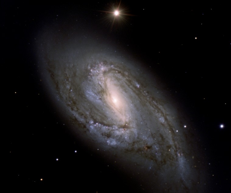 Zapylennaya spiral'naya galaktika M66