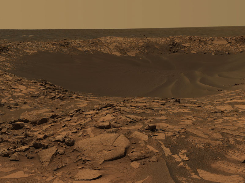 Beagle Crater on Mars