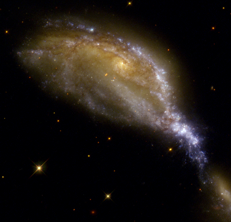 Stolknovenie galaktik v NGC 6745