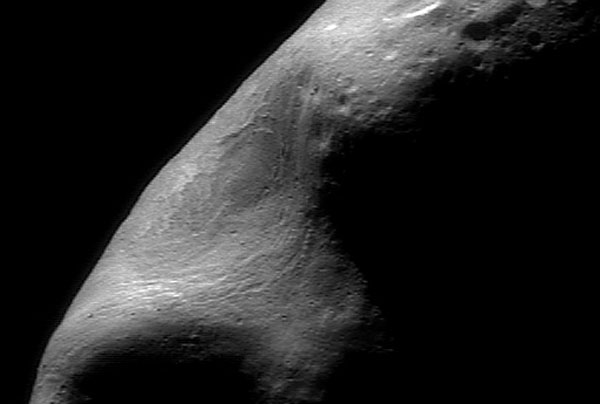 A Giant Gouge on Asteroid Eros