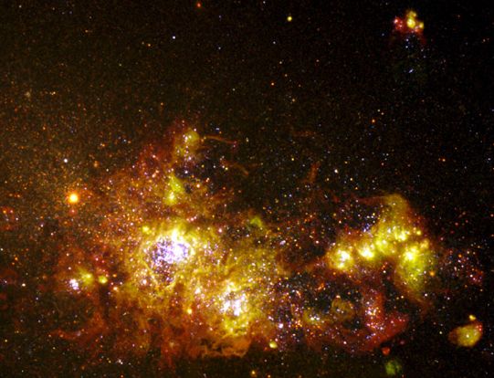 NGC 4214: галактика с звездообразованием