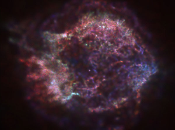 Остаток сверхновой Кассиопея A в рентгеновских лучах