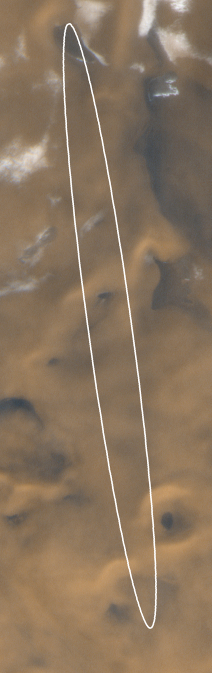 Mars Polar Lander Target Ellipse