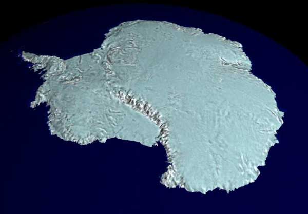 Радарная карта Антарктиды