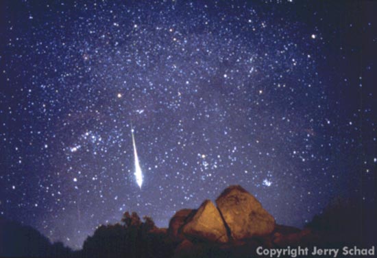 Meteor nad pustynei Anca-Borrego