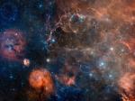 Остаток сверхновой в Парусах в видимом свете