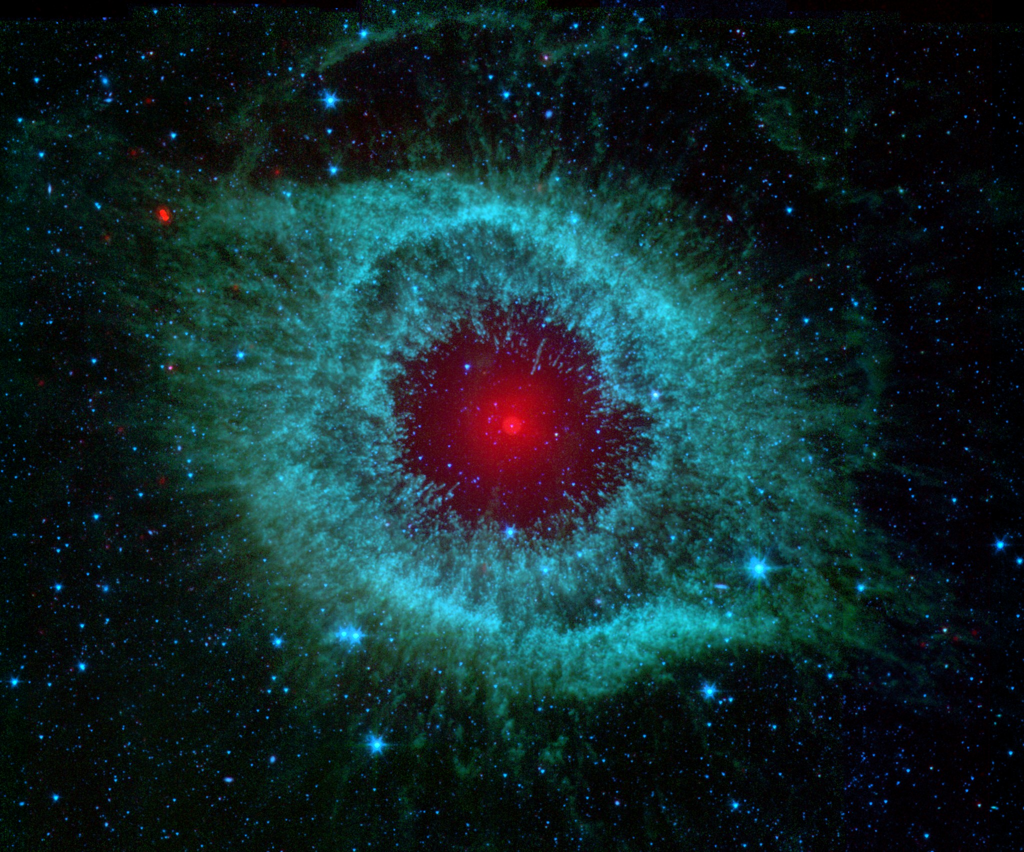 APOD: 2007 February 23- Dust and the Helix Nebula