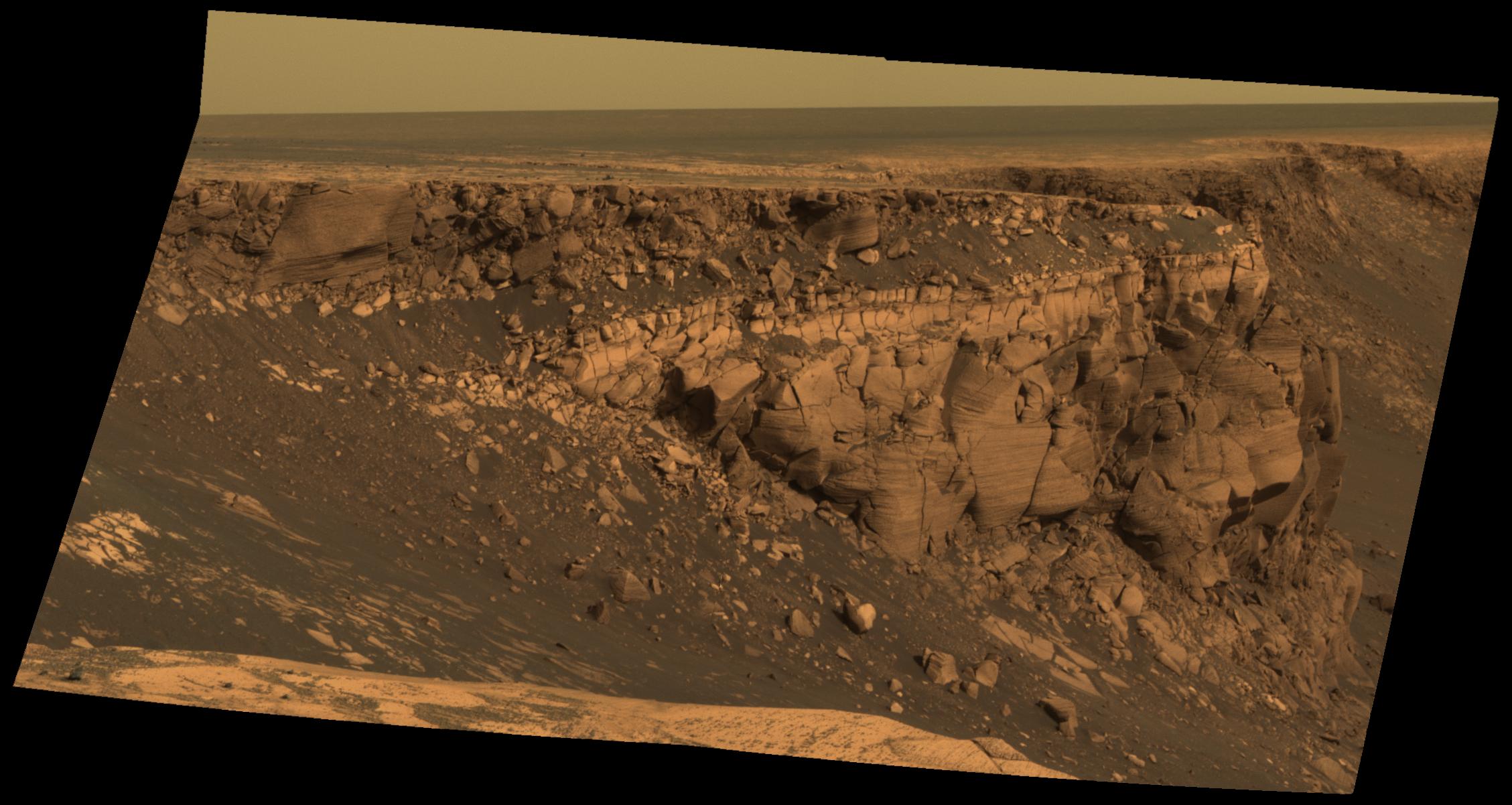 U kraya kratera Viktorii