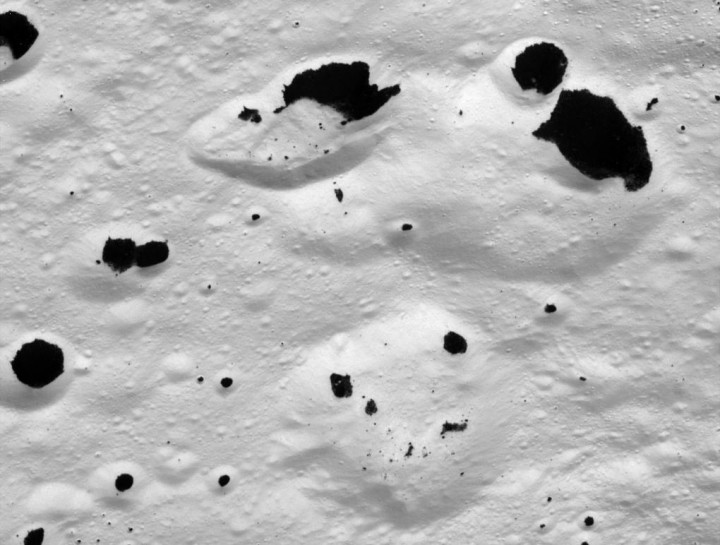 Iapetus in Black and White