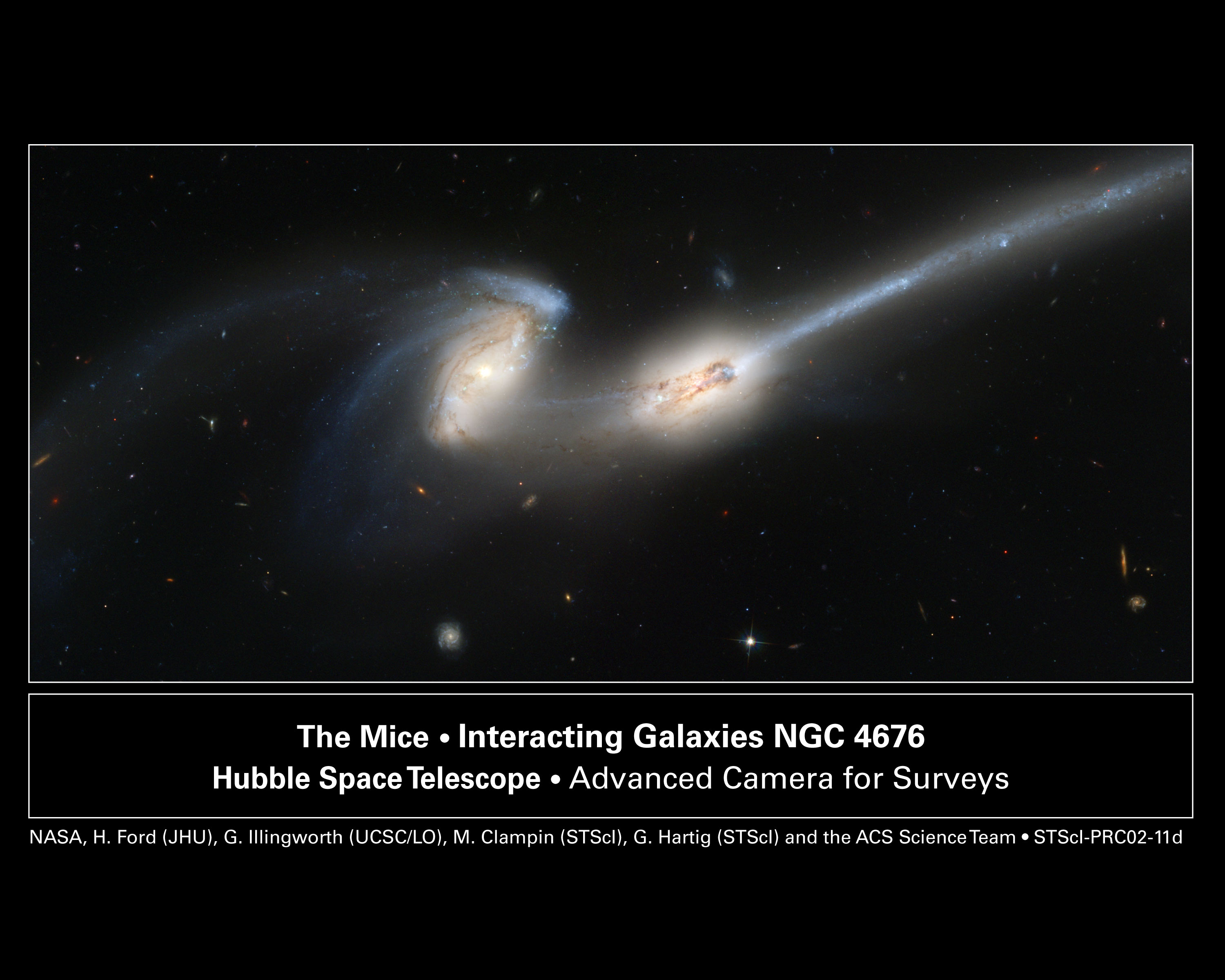 NGC 4676: stolknovenie "myshek"