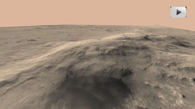 Flying Over the Columbia Hills of Mars