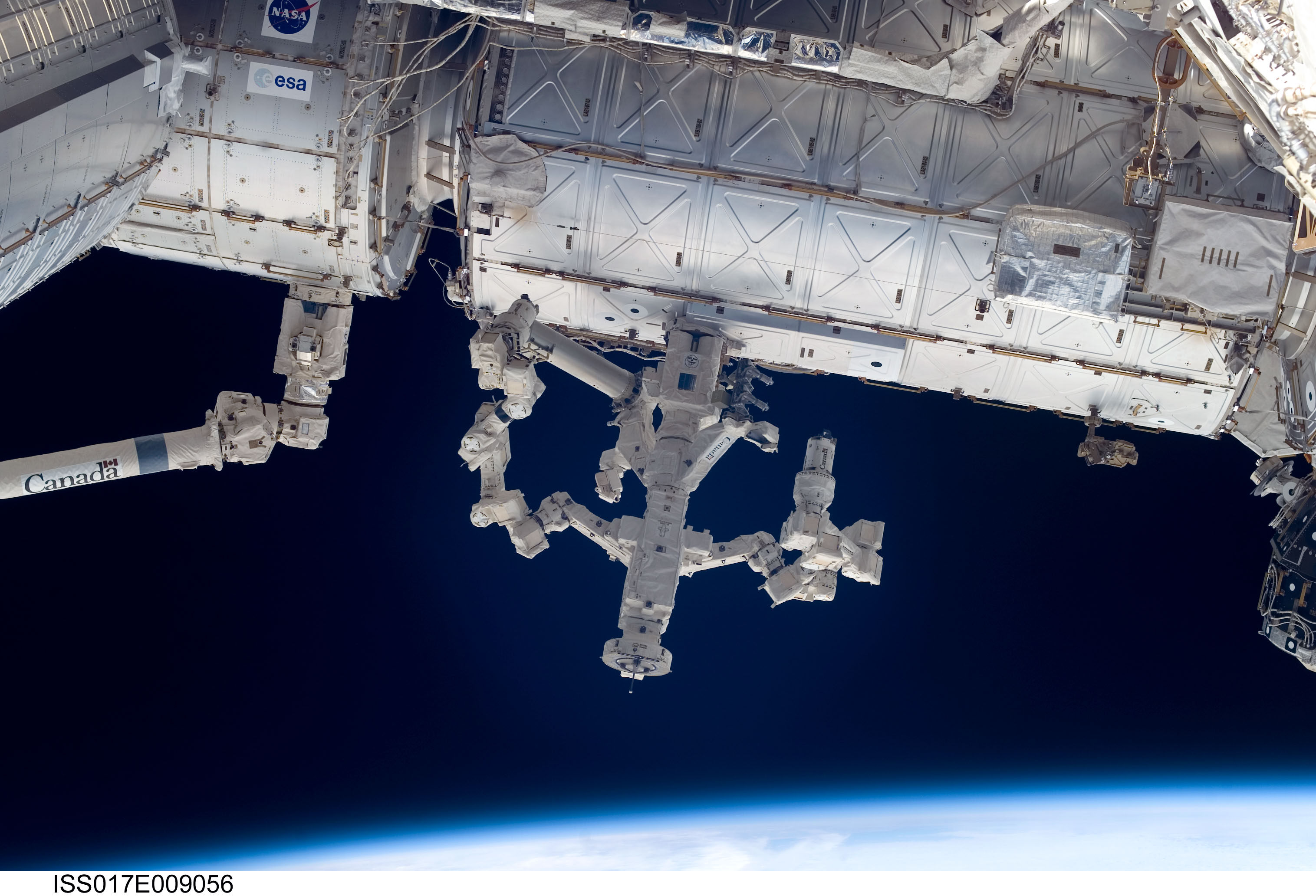 Dextre Robot at Work on the Space Station