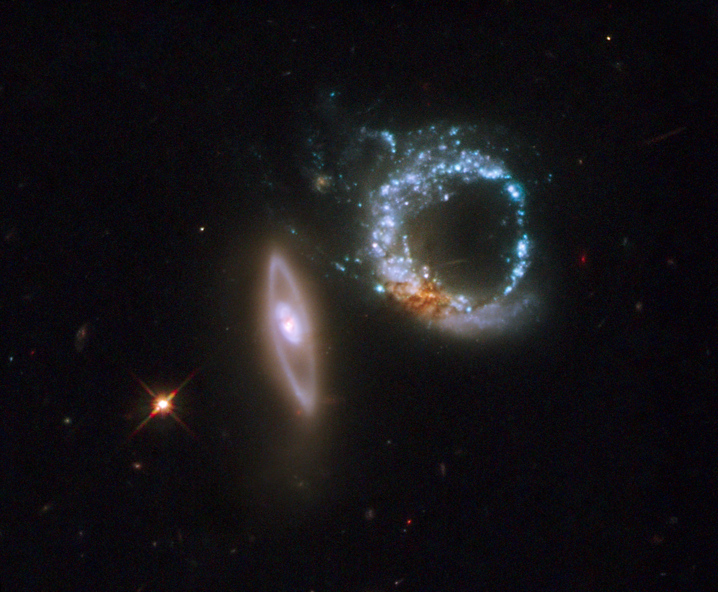The Double Ring Galaxies of Arp 147 from Hubble