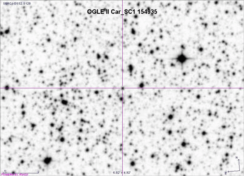 OGLE II Car_SC1 154935 A Peculiar Variable in Carina