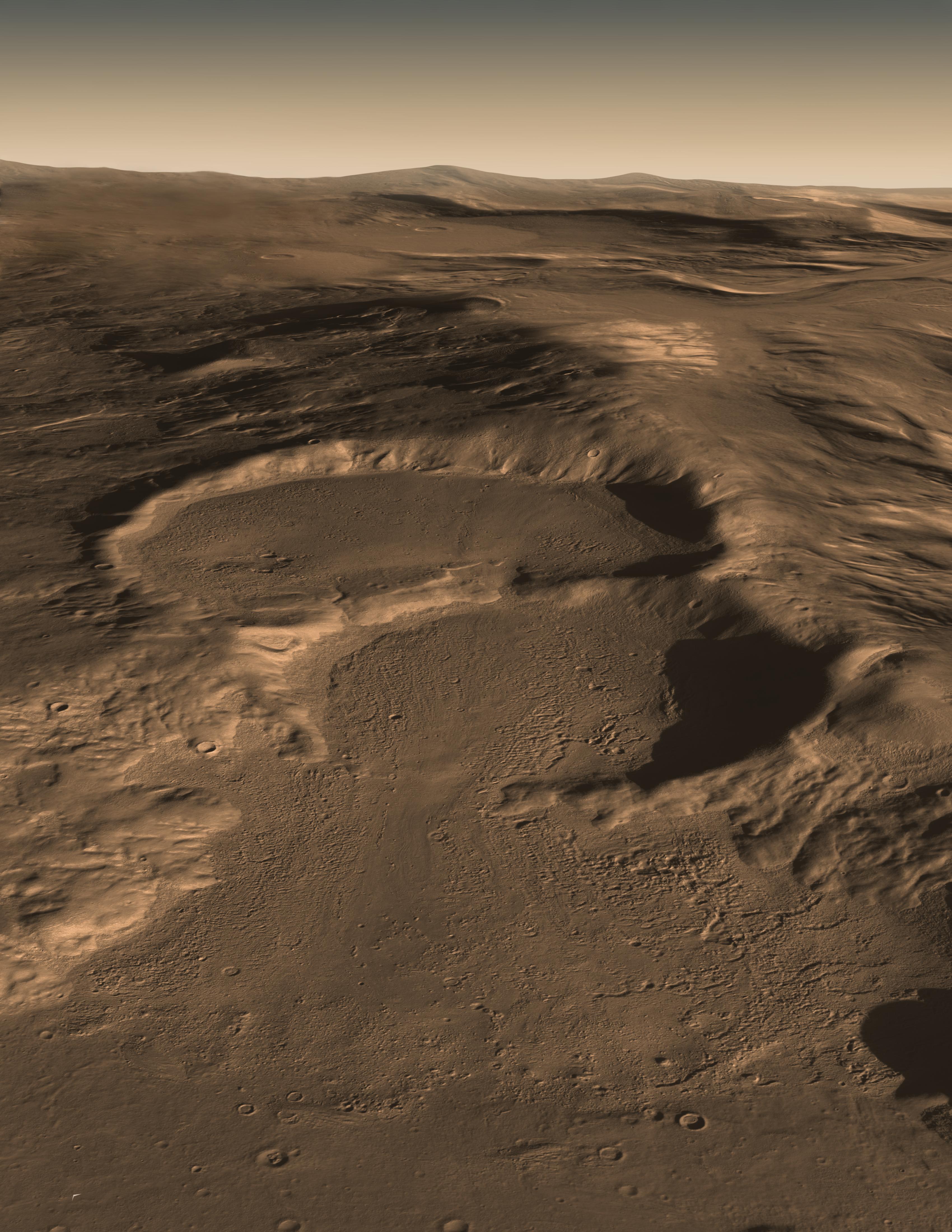 Radar otkryvaet skryvayushiesya ledniki na Marse
