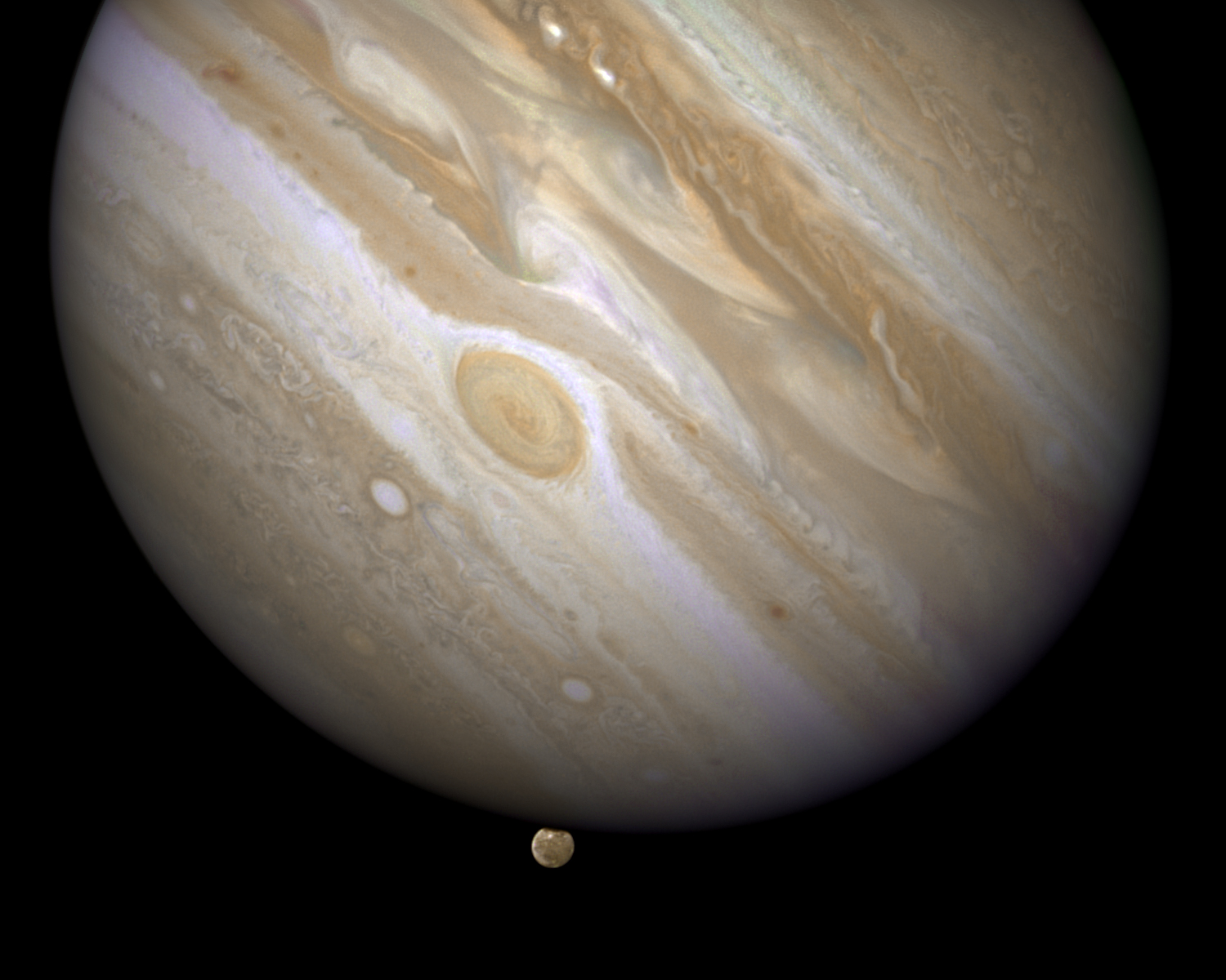 Jupiter Eclipsing Ganymede