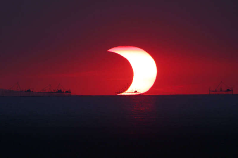 A Partial Eclipse Over Manila Bay