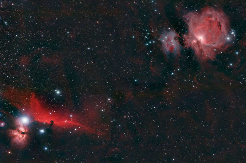 Horsehead and Orion Nebulae