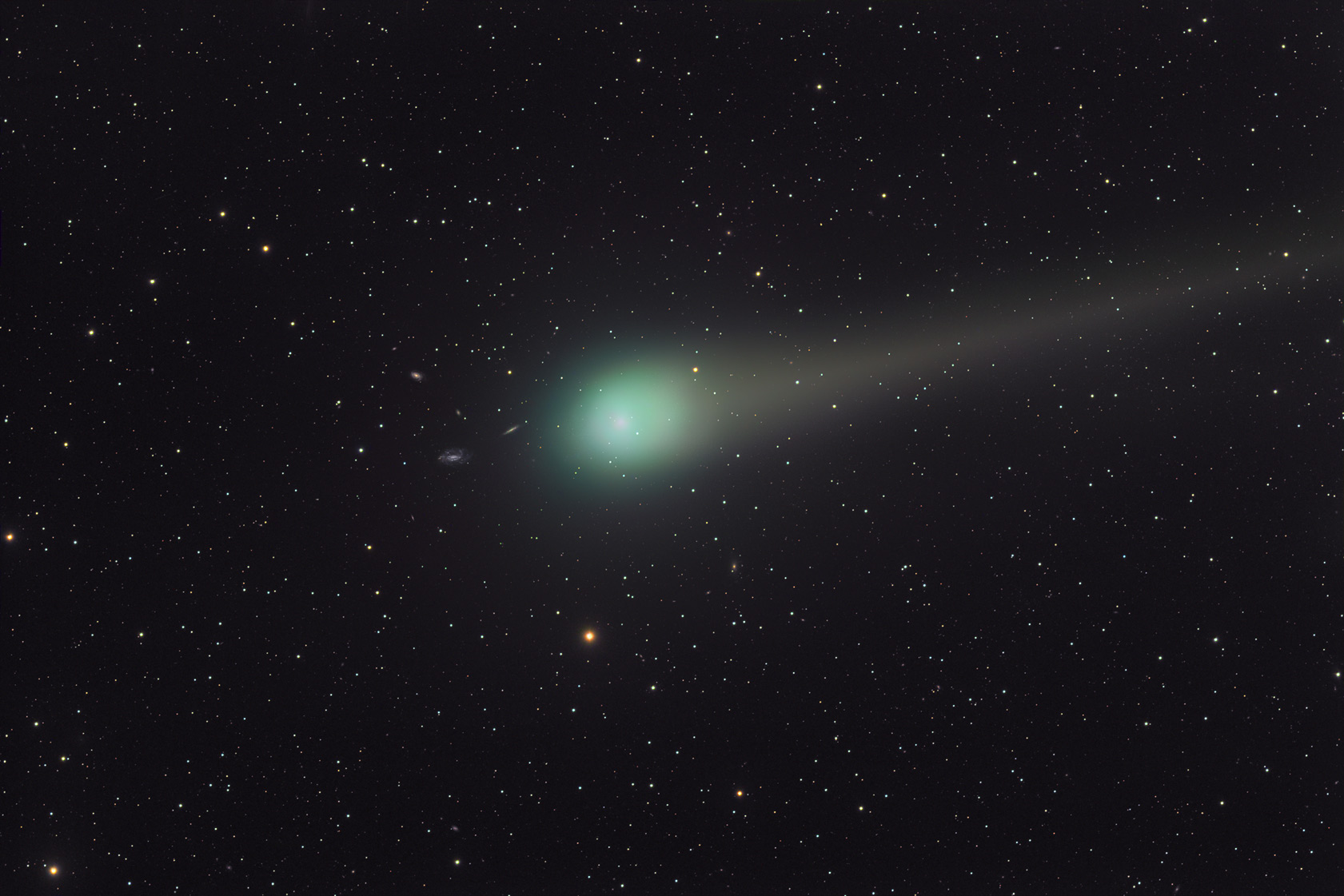 Comet Lulin and Distant Galaxies