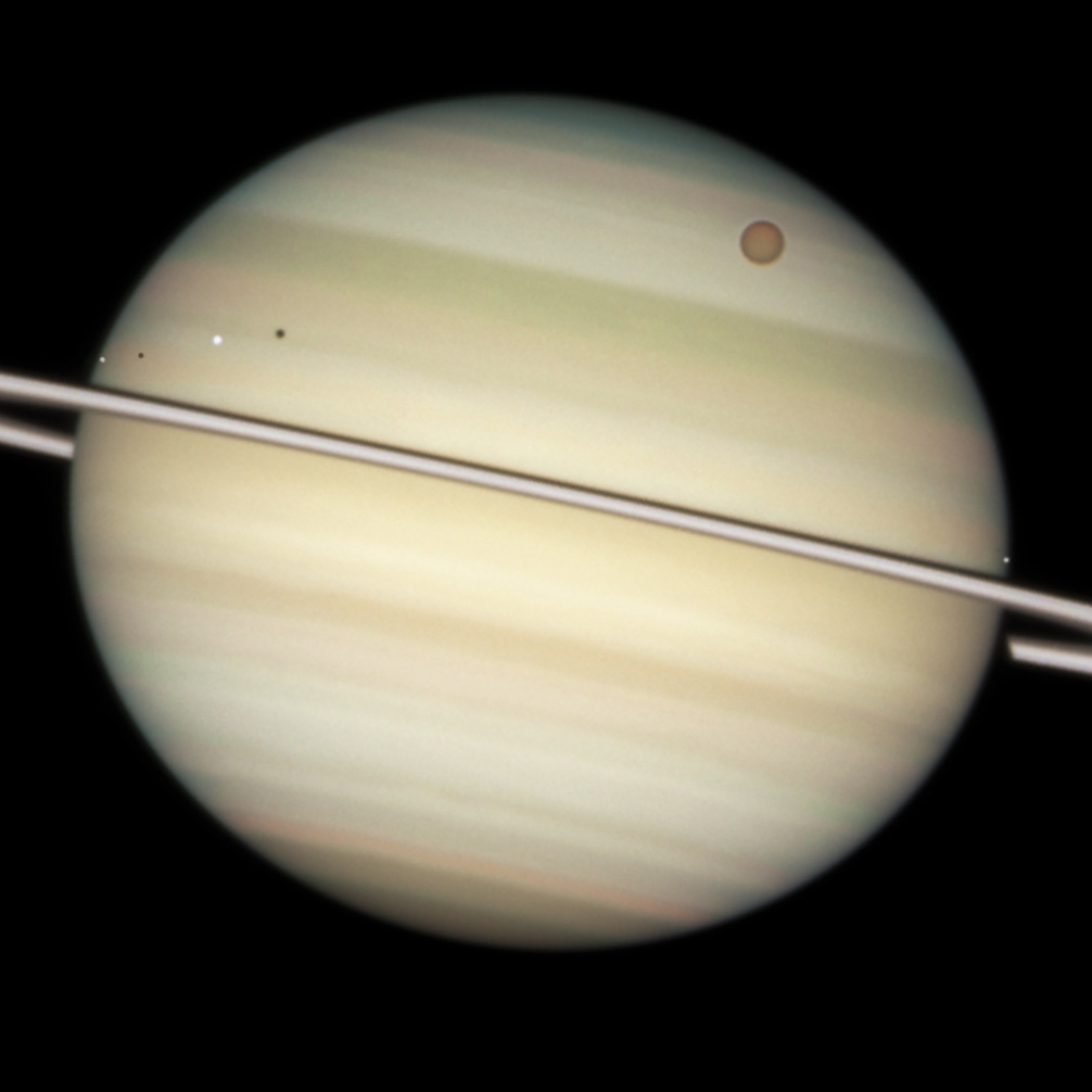 Saturn: Moons in Transit