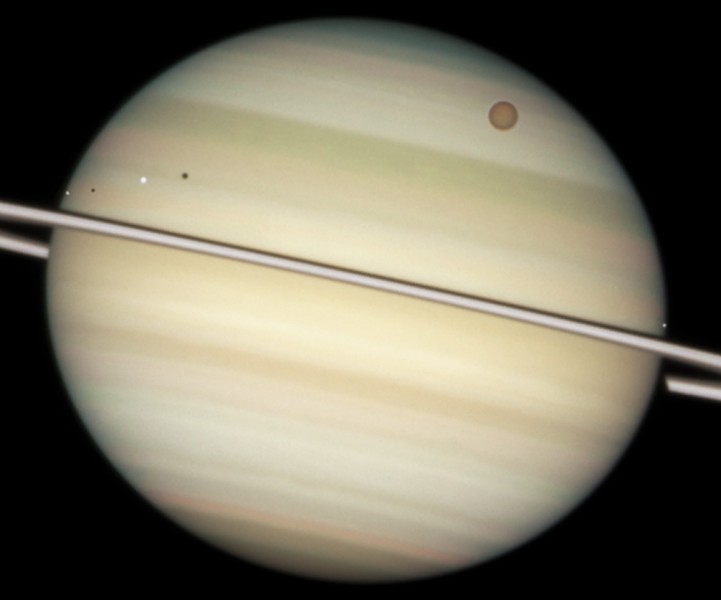 Saturn: Moons in Transit