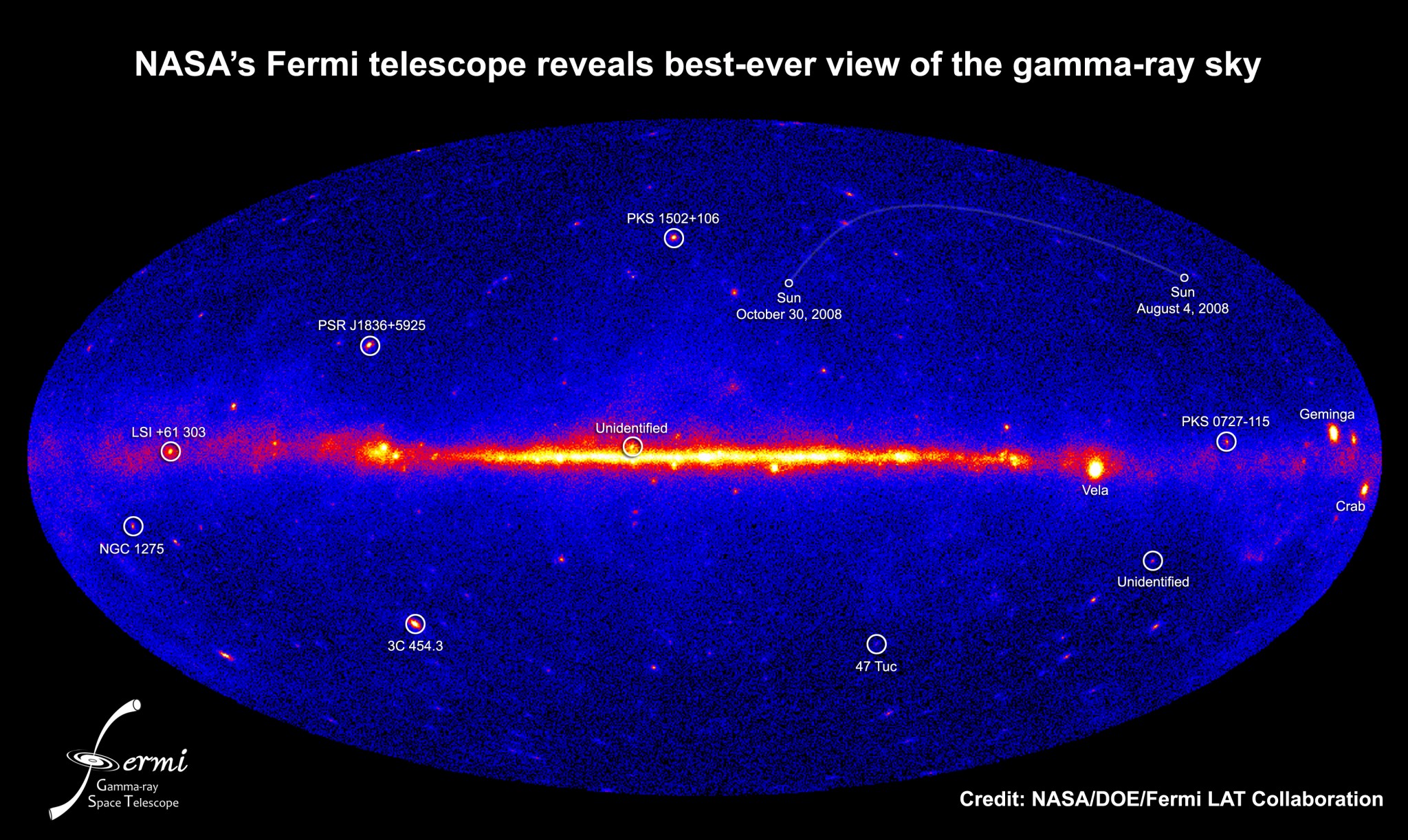 Nebo v gamma-luchah ot observatorii Fermi
