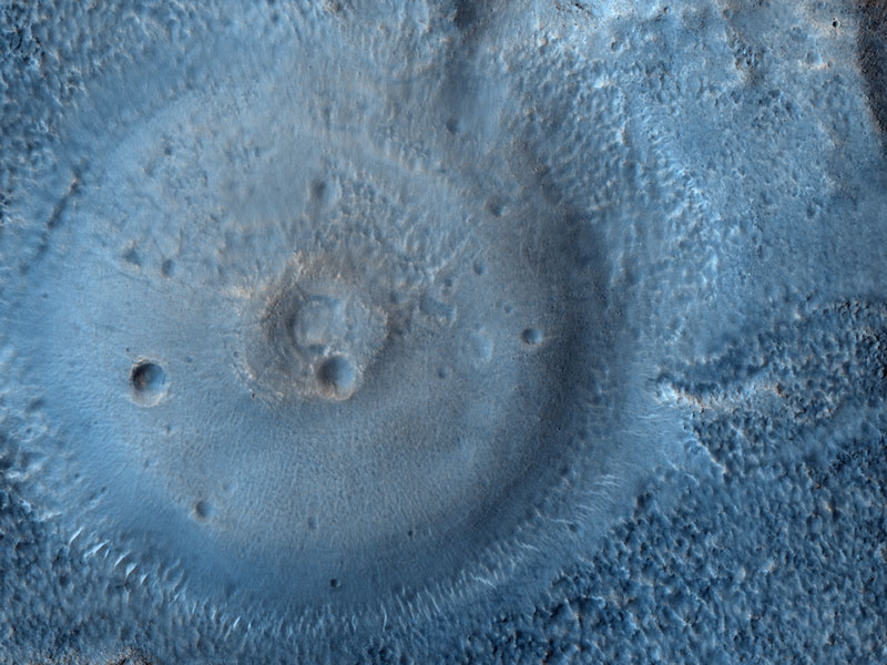 Возможные грязевые вулканы на Марсе
