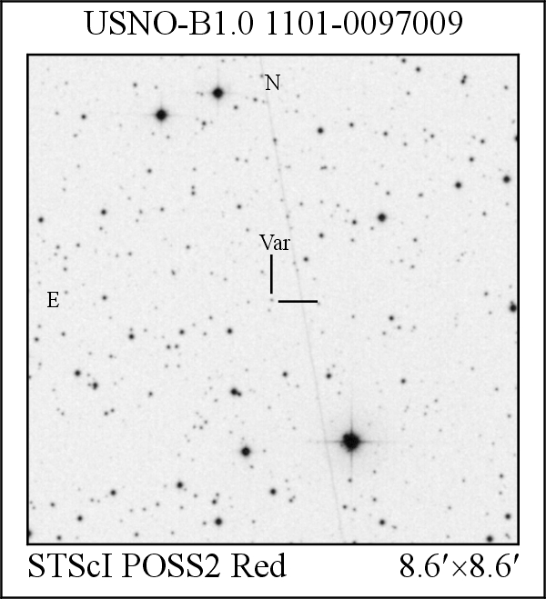 New UV-type Variable Star USNO-B1.0 1101-0097009