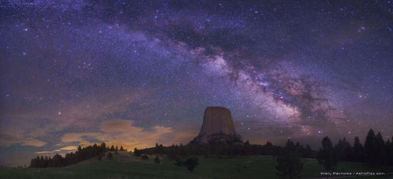 The Milky Way Over Devils Tower