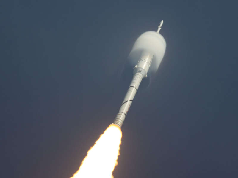 Ares 1 X Rocket Lifts Off