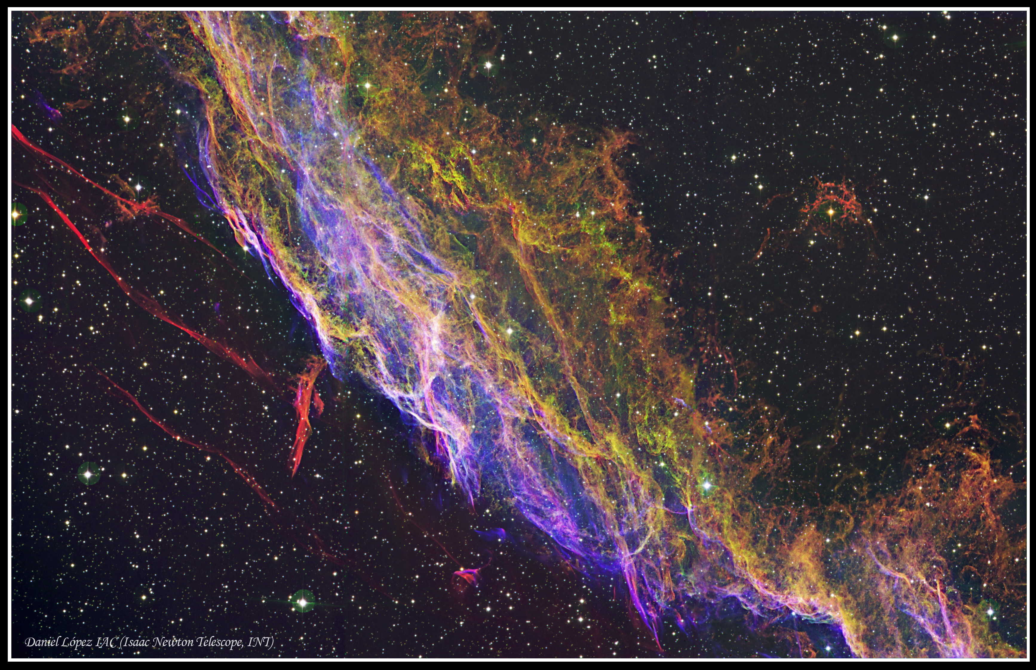 NGC 6992: volokna tumannosti Vual'