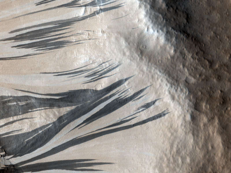 Slope Streaks in Acheron Fossae on Mars