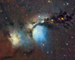 M78 и облака отражающей пыли в Орионе
