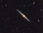 NGC 4565: галактика, видимая с ребра