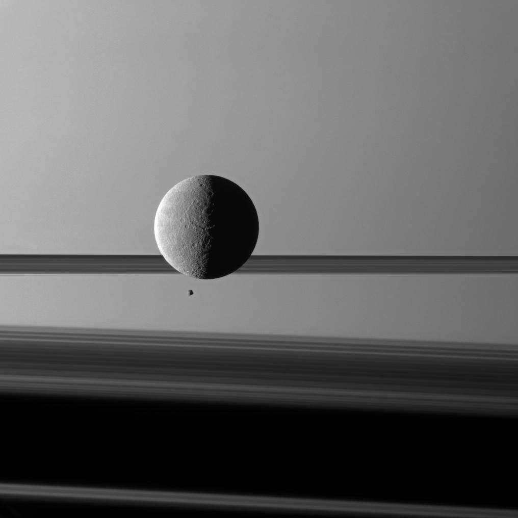 Moons and Rings Before Saturn