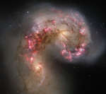 Столкновение галактик Антенны