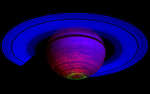 Танцующие полярные сияния на Сатурне