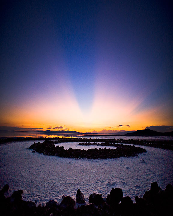 Sunset at the Spiral Jetty
