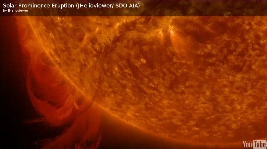Астронет > Огромный выброс на Солнце