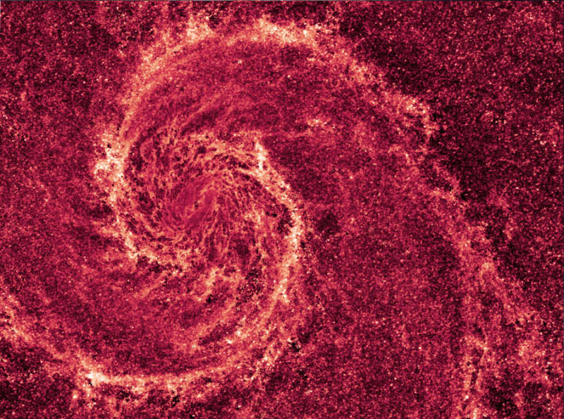 The Whirlpool Galaxy in Infrared Dust