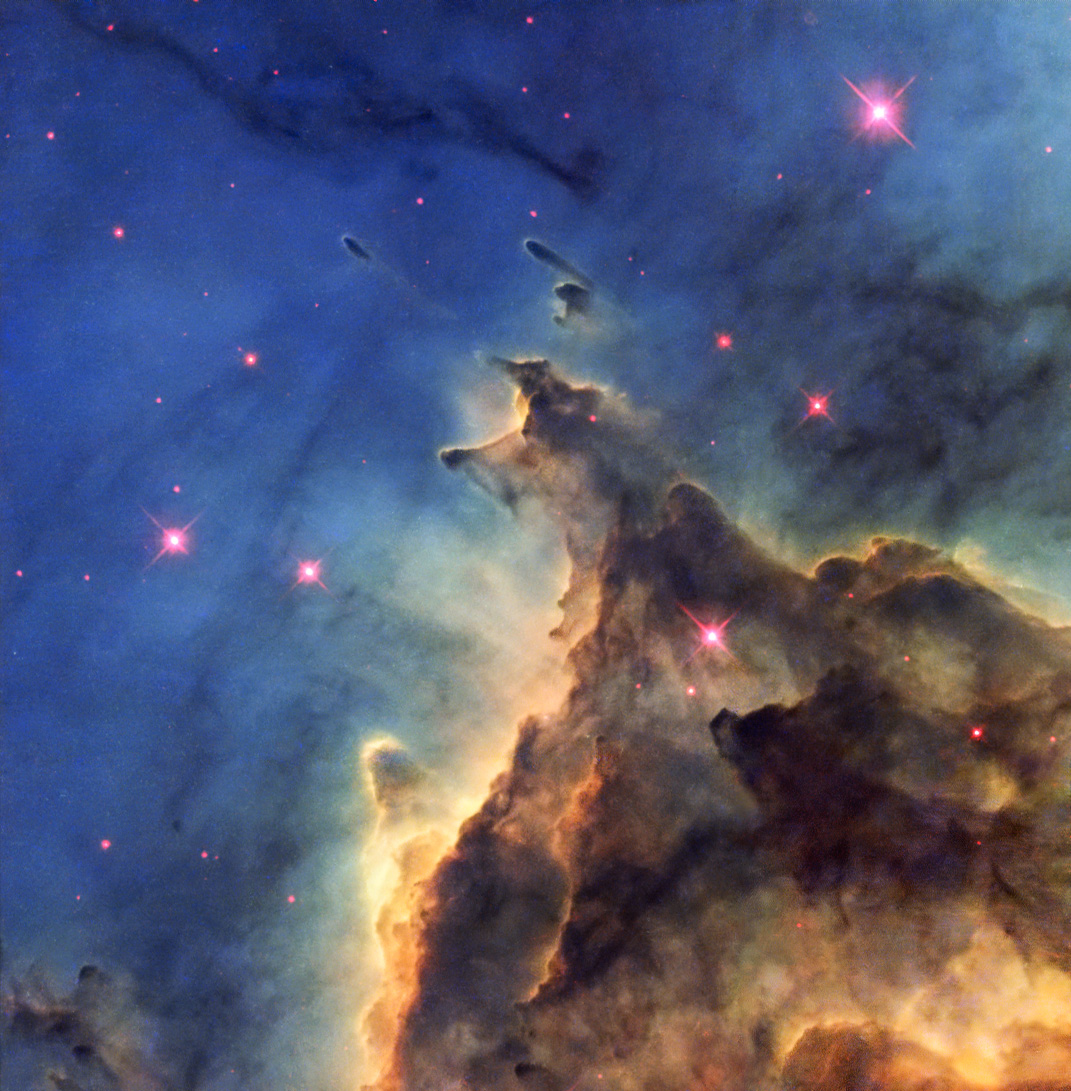 NGC 2174: Stars Versus Mountains