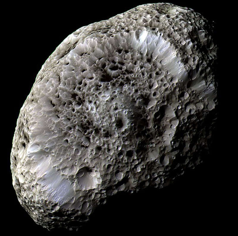Saturns Hyperion: A Moon with Odd Craters