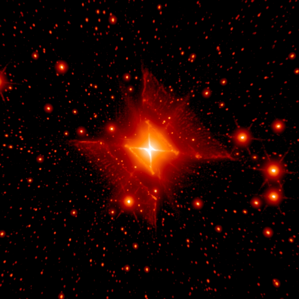 MWC 922: The Red Square Nebula