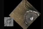 Вид на кратер Дега с Мессенджера
