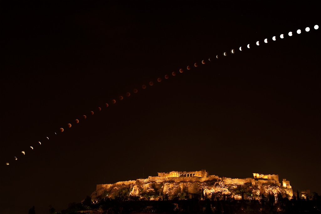 Eclipse over the Acropolis