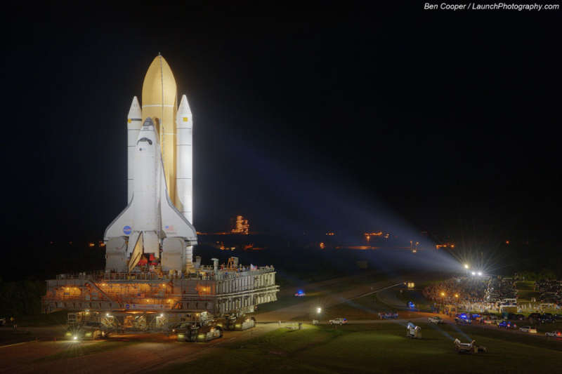 Last Roll Out of a NASA Space Shuttle