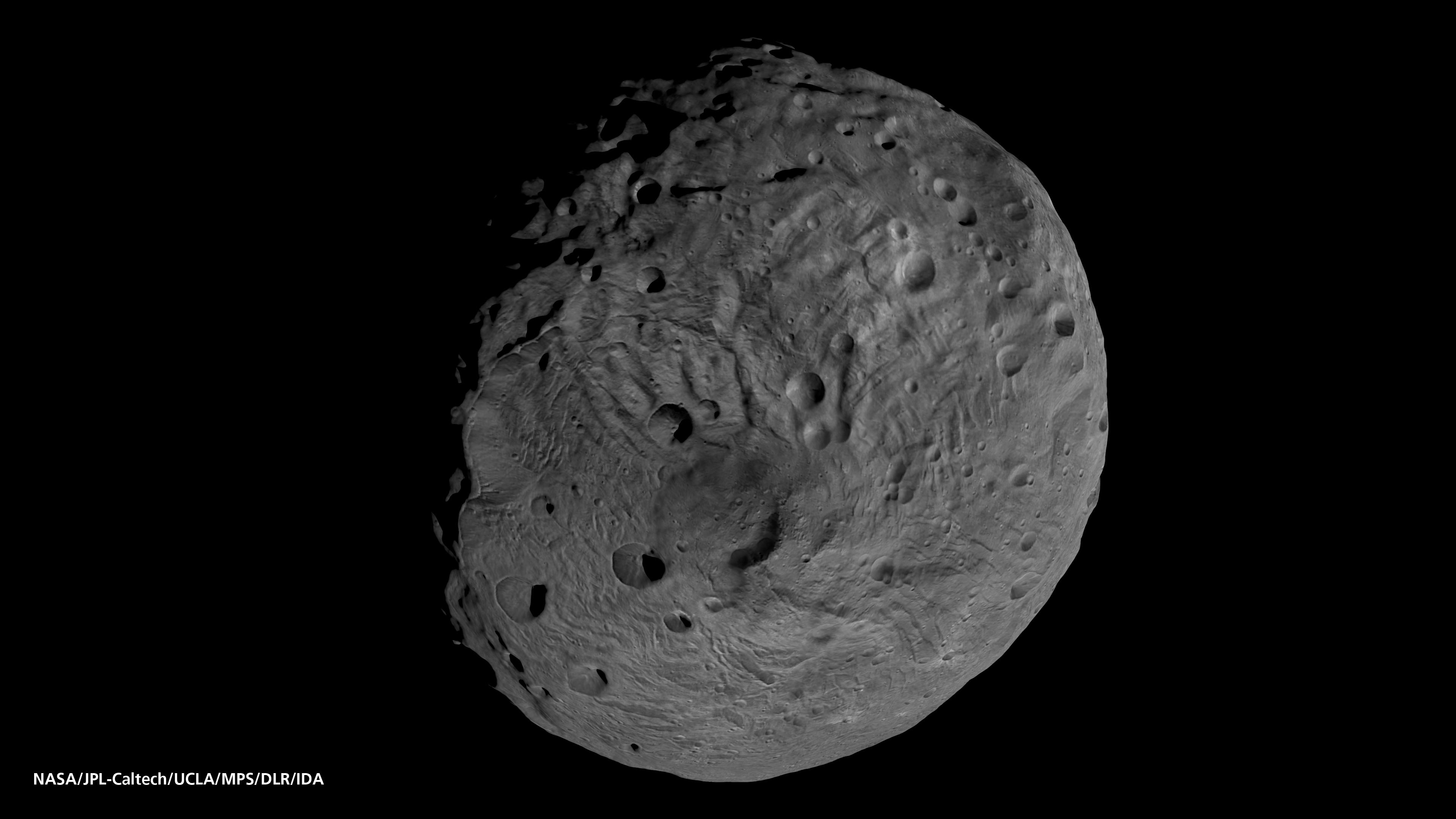 Yuzhnyi polyus asteroida Vesta